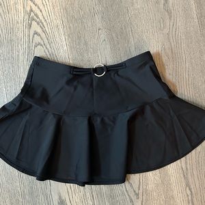 Swim skirt with studded detail belt